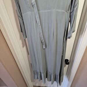 Baltic Born Light Gray Long Sleeve Dress
